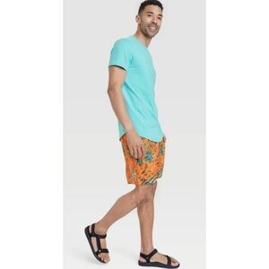 NEW All in Motion Men's Hybrid Resort Orange Shorts